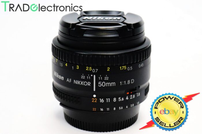 (👍Great)Nikon AF Nikkor 50mm f/1.8D Prime lens with manual aperture control