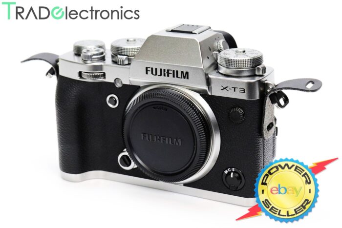 (💎Mint) FUJIFILM X-T3 Mirrorless Digital Camera (Body Only) Silver w/t Flash