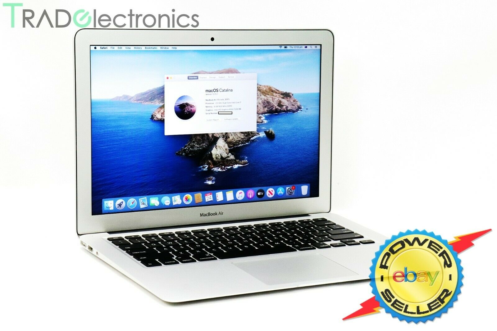 2017 Apple MacBook Air 13" i7 2.2GHz 8GB 128GB SSD A1466 Sell used