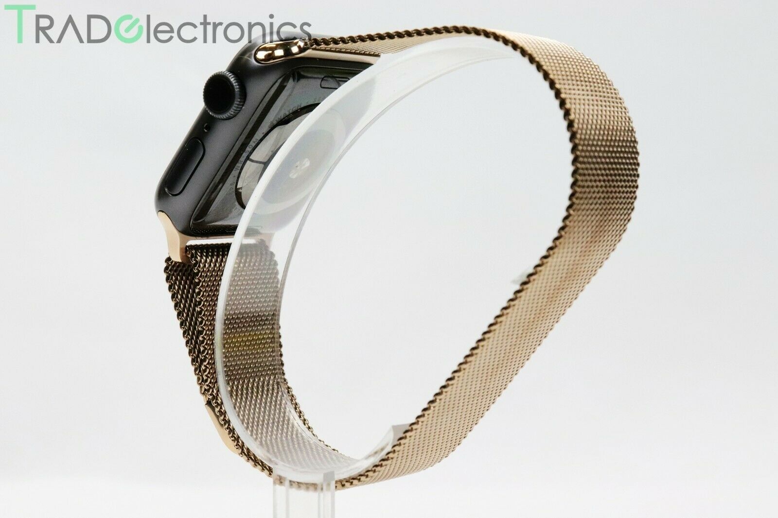 Space grey apple watch sales with gold milanese loop