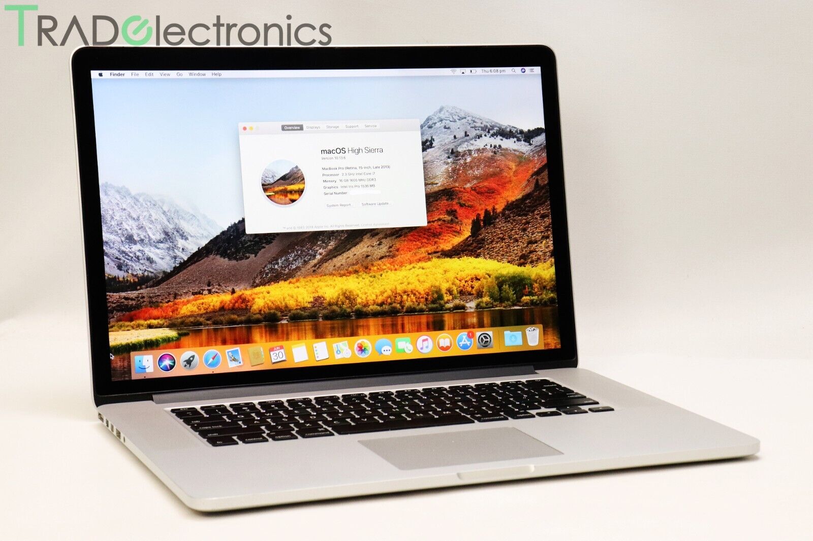 Late-2013 Apple Macbook Pro Retina 15 inch| i7 2.3GHz| 16 GB| 512GB SSD|Tradelectronics|  Buy Sell electronics