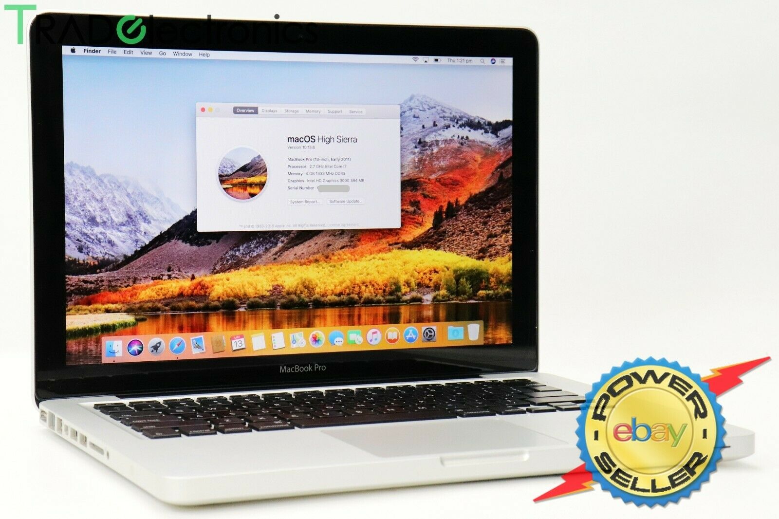 Early 2011 Apple MacBook Pro i7 2.7GHz 4GB 500GB Sell old MacBook