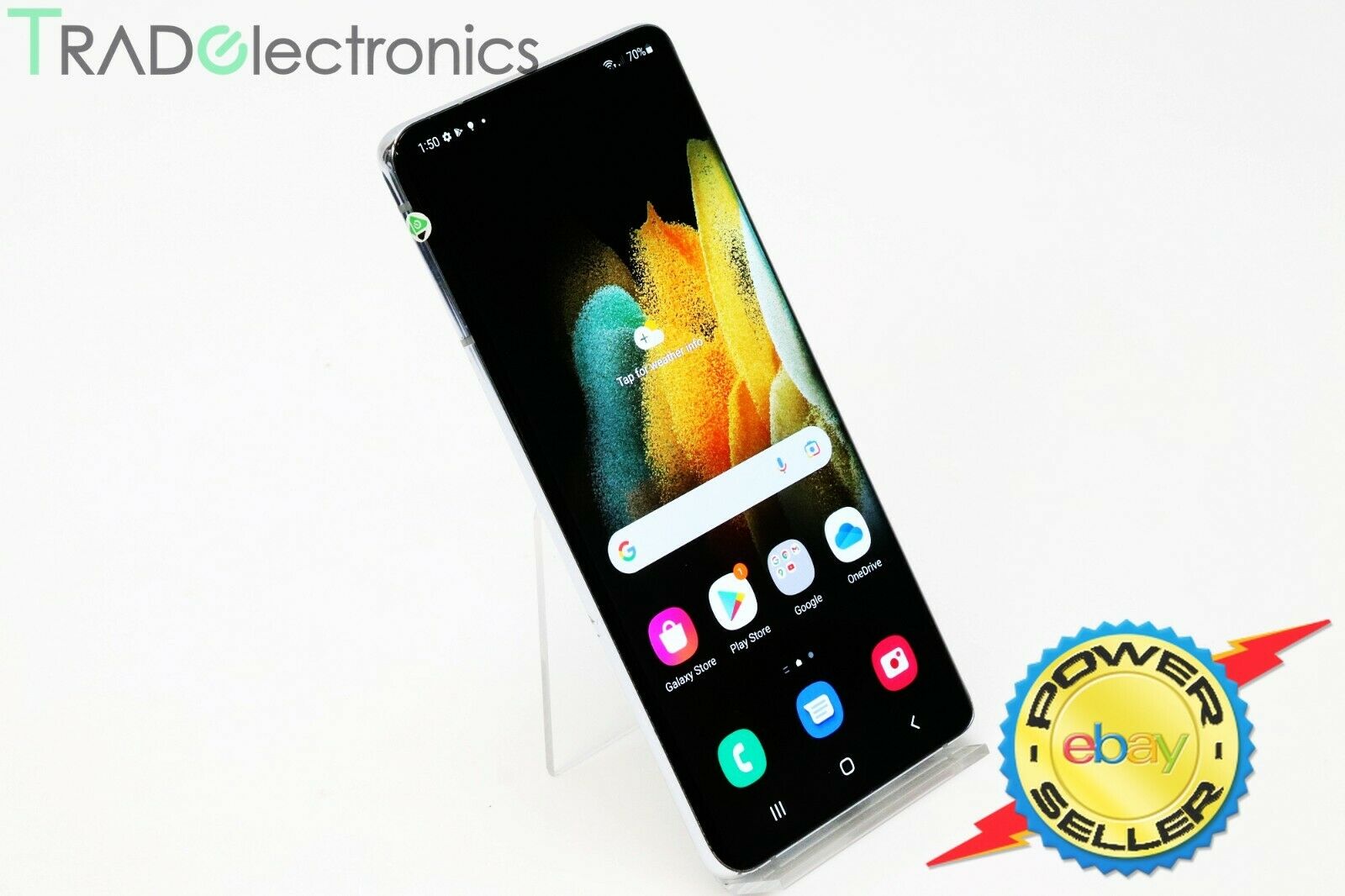 (👍A) Samsung Galaxy S21 Ultra 5G Phantom Silver 12GB 256GB 6.8
